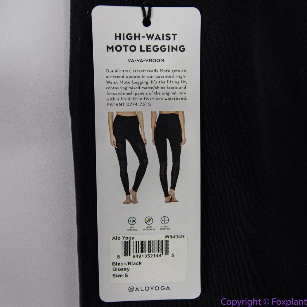 NEW Alo Yoga Women's High Waist Moto Legging in black, S - Picture 13 of 16